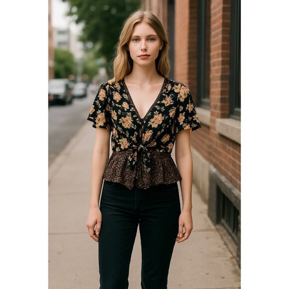 Chance & Destiny Tops - Chance & Destiny Band of Gypsies Women's Floral Top